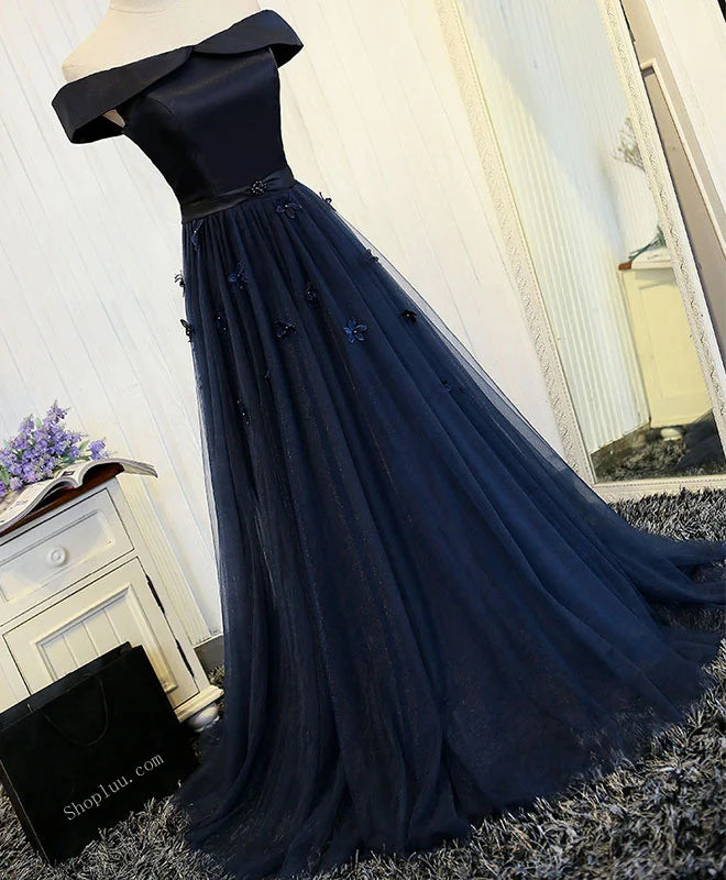 Off Shoulder Long Prom Dress Evening Dress