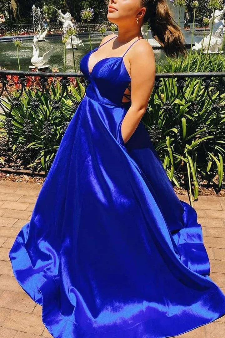 Beautiful Simple Yellow Empire Long Prom Dress