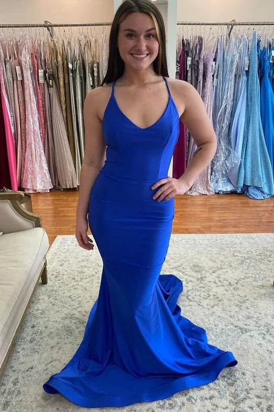Royal Blue Mermaid Long Formal Dress