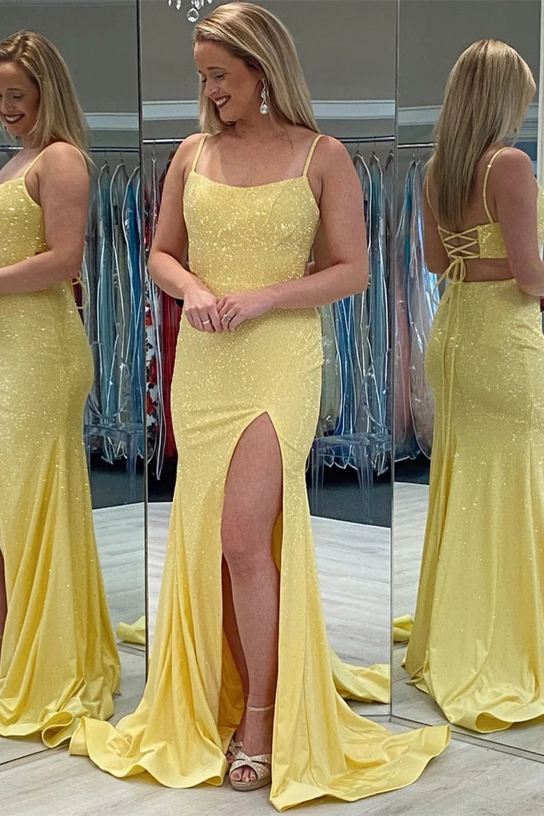 Green Mermaid Sparkle Long Formal Dress