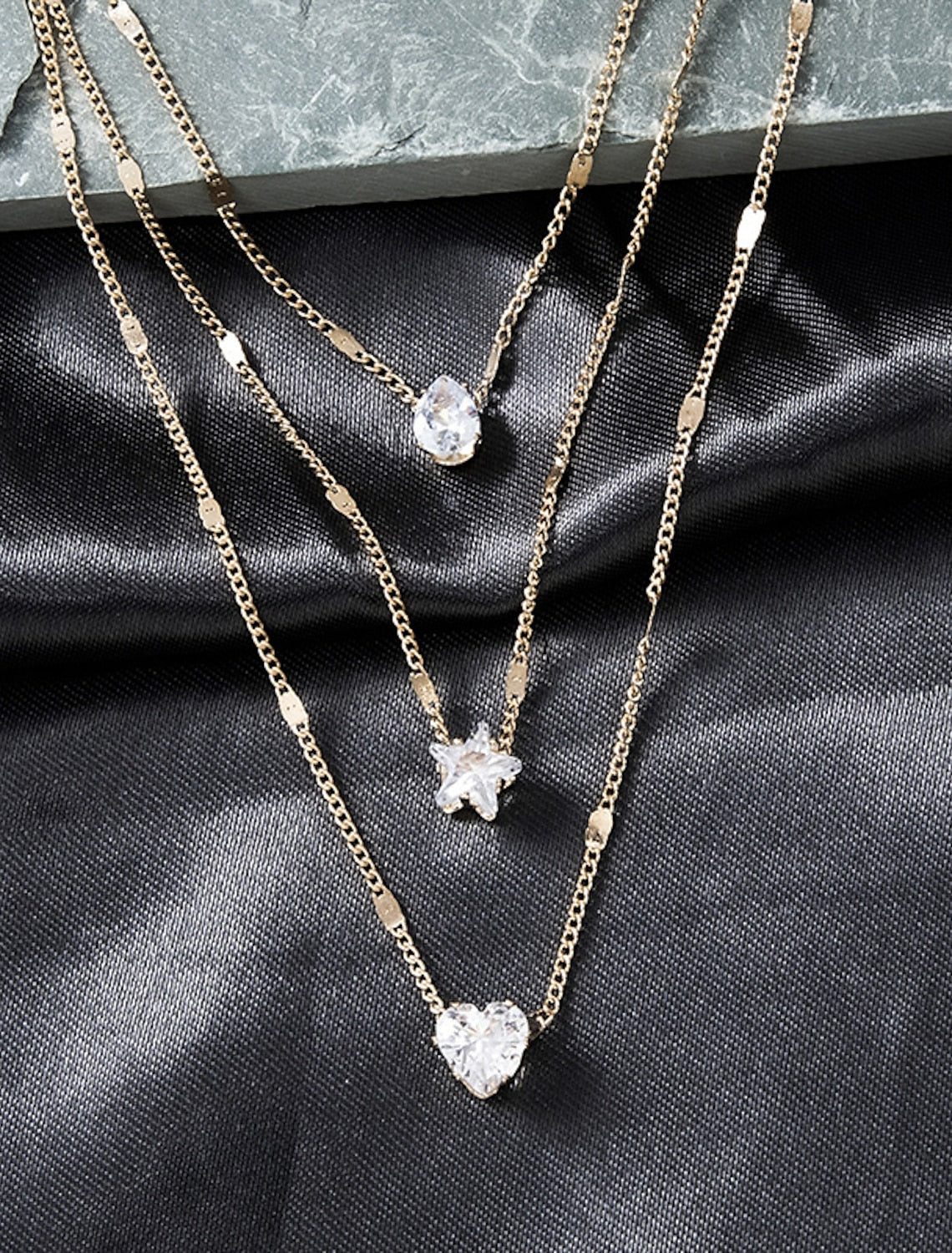 Necklace Zircon Chrome Women's Fashion Sweet Classic Cool Wedding Geometric Necklace For Wedding Party