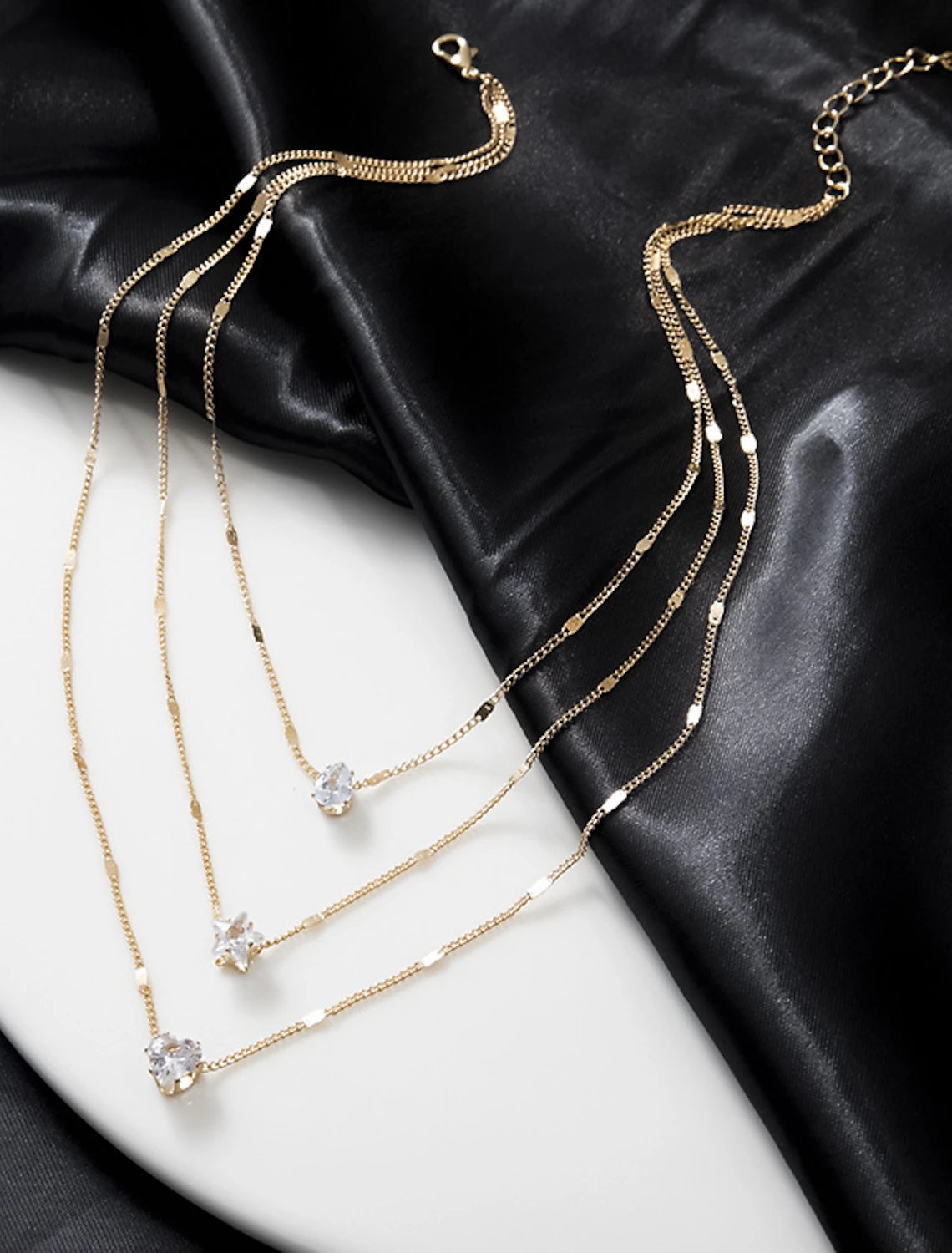 Necklace Zircon Chrome Women's Fashion Sweet Classic Cool Wedding Geometric Necklace For Wedding Party