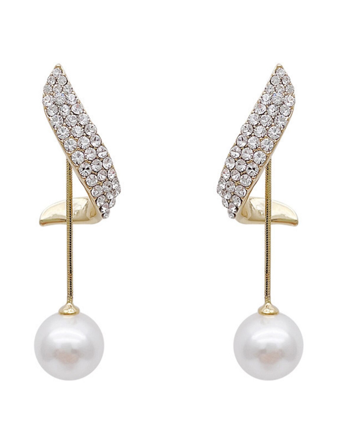 Women's Pearl Drop Earrings Fine Jewelry Classic Precious Stylish Simple Earrings Jewelry White For Wedding Party 1 Pair