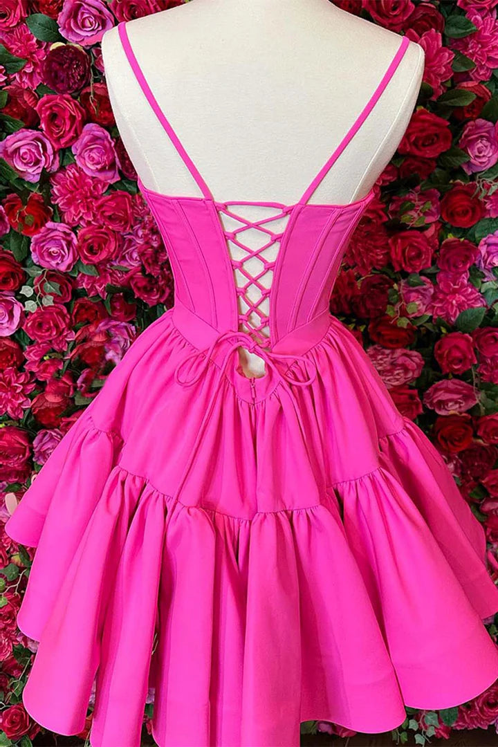 A-Line Corset Bodice Homecoming Dress