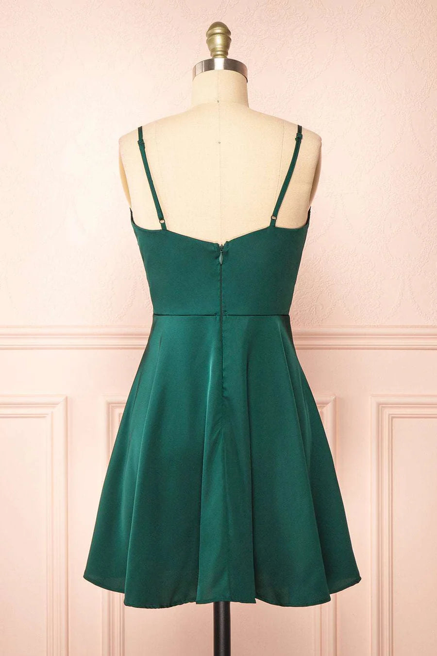 Cowl Neck A-Line Short Homecoming Dresses