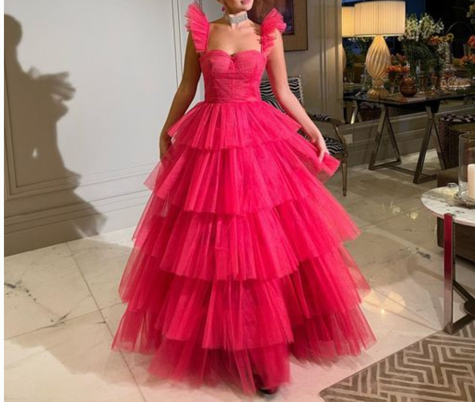 A-line Long Prom Dresses Fashion Formal Dress