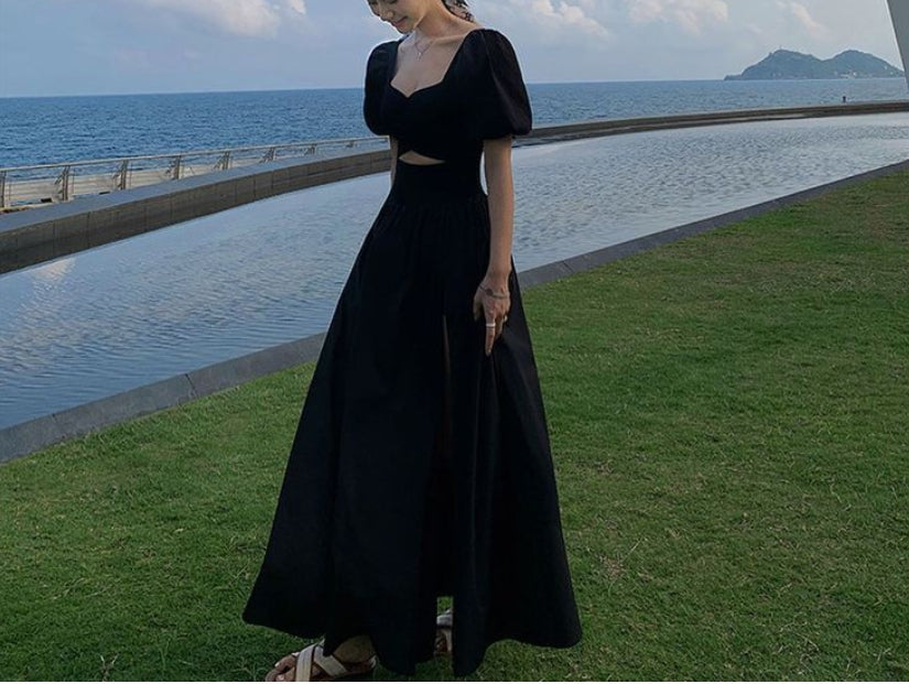 Long Prom Dress Black Elegant Party Dress