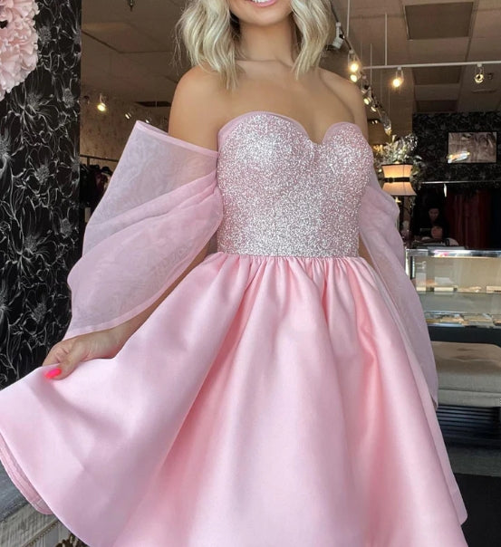 Light Pink Homecoming Gown with