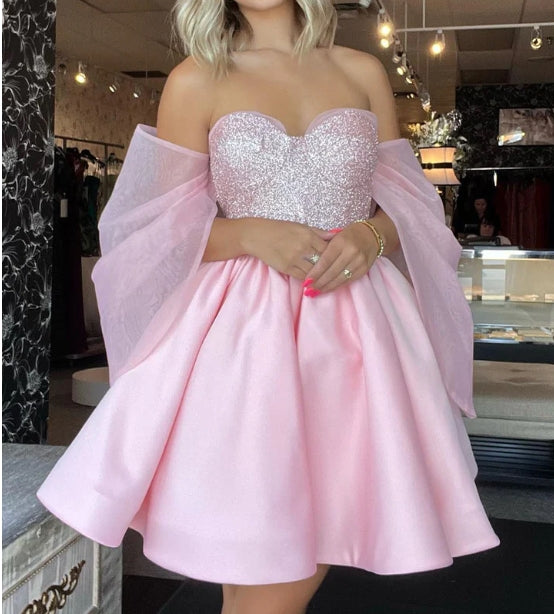 Light Pink Homecoming Gown with
