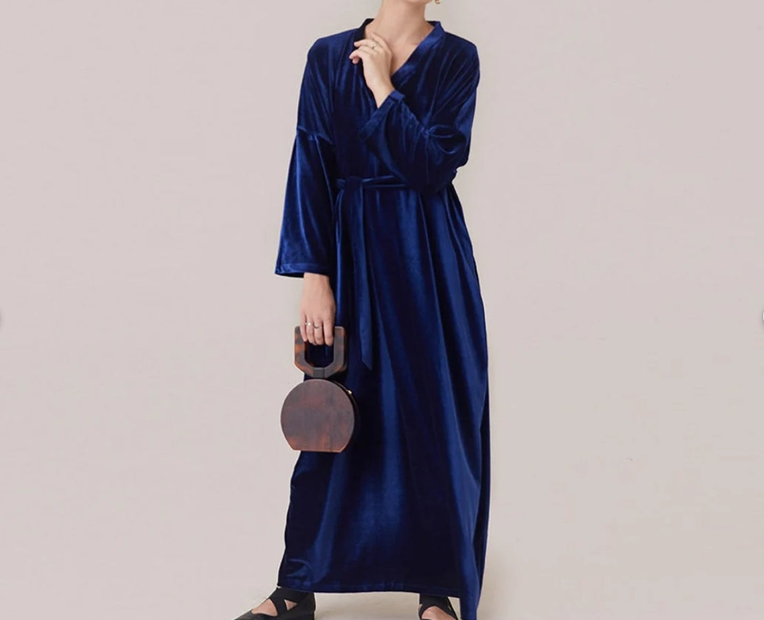 Velvet Dress for women Long velvet Dress Plus Size Dress Velvet Gown Velvet Prom Dress Fall Winter velvet dress