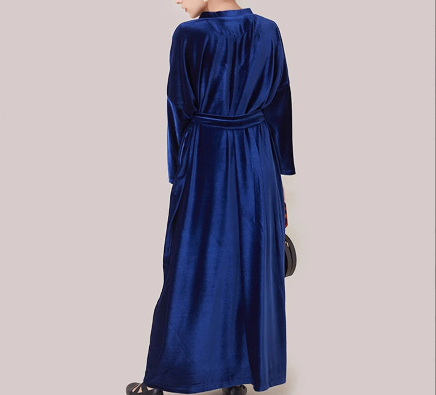 Velvet Dress for women Long velvet Dress Plus Size Dress Velvet Gown Velvet Prom Dress Fall Winter velvet dress