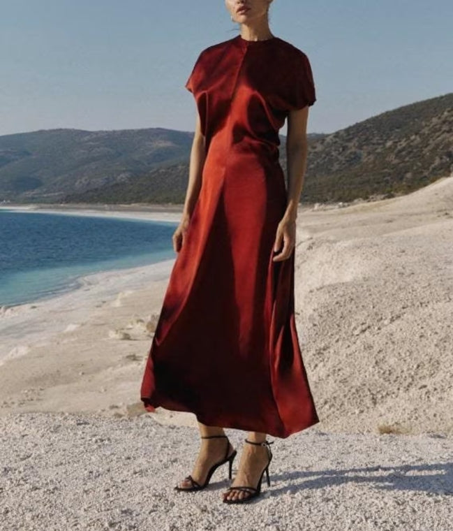 Burgundy Prom Dress Formal Dress Maxi Dress Evening Dress Engagement dress Christmas dress