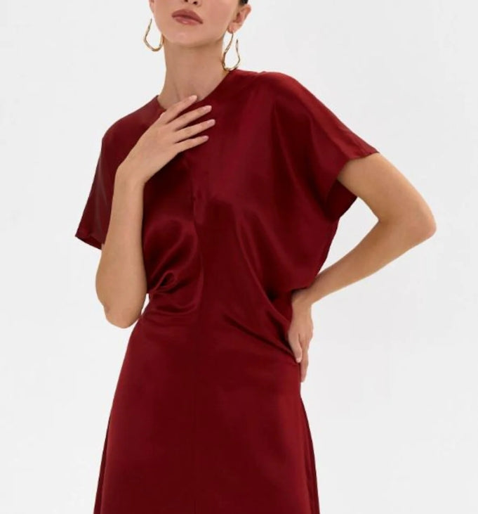 Burgundy Prom Dress Formal Dress Maxi Dress Evening Dress Engagement dress Christmas dress