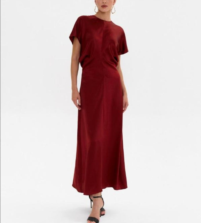 Burgundy Prom Dress Formal Dress Maxi Dress Evening Dress Engagement dress Christmas dress