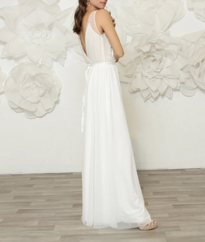 Wedding Dress With Breathtaking Floral Embroidery Flattering Silhouette Of Delicate Fabrics And Luxurious Style