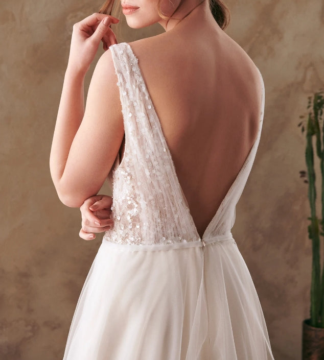 Wedding Gown Wedding Dress Bridal Gown  Boho Bridal Gown Tulle Wedding Gown Lace Bridal Gown