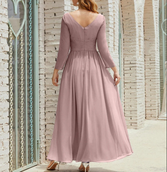 Bridesmaid Dress Chiffon Formal Party Dress Evening Dress