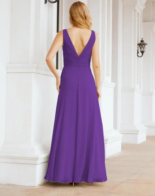 Bridesmaid Dresses for Wedding Ruffles Long Formal Prom Gowns