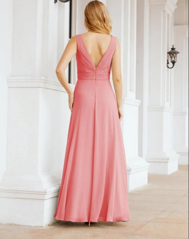 Bridesmaid Dresses for Wedding Ruffles Long Formal Prom Gowns