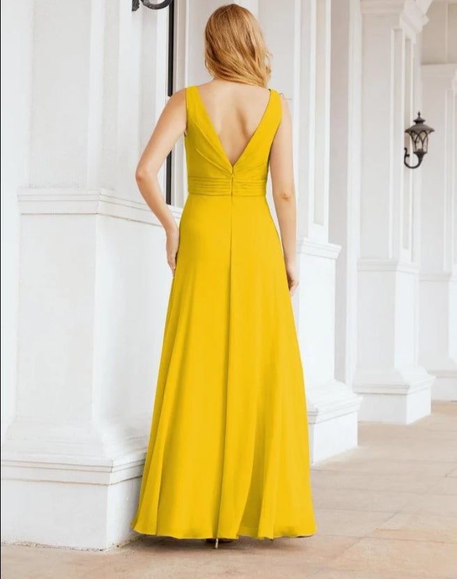 Bridesmaid Dresses for Wedding Ruffles Long Formal Prom Gowns