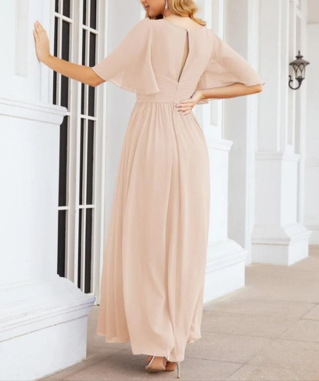 Numbersea Bridesmaid Dresses for Women Wedding Long Party Prom Dress