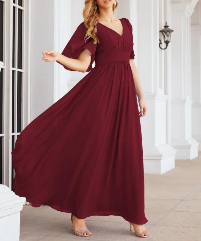 Numbersea Bridesmaid Dresses for Women Wedding Long Party Prom Dress