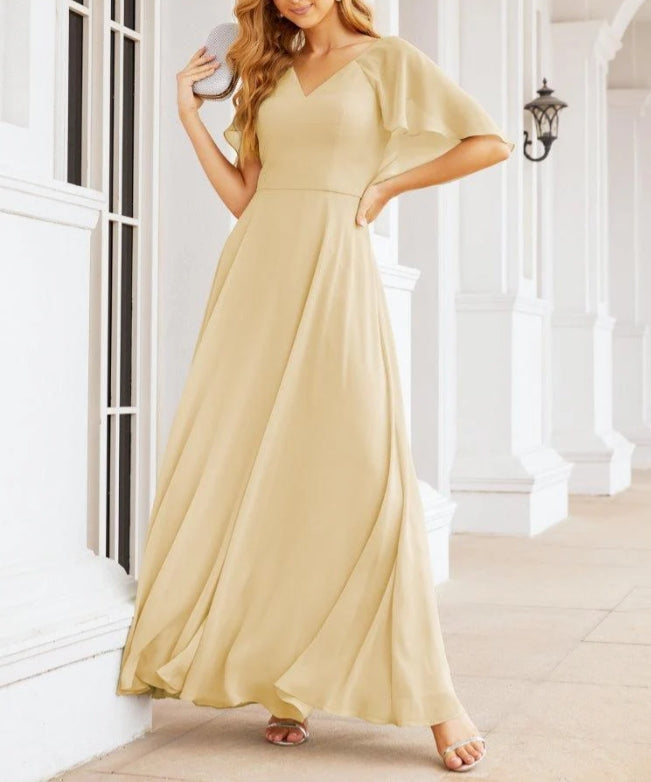 Numbersea Bridesmaid Dresses for Wedding Formal Evening Party Prom Gown with