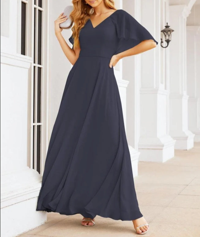 Numbersea Bridesmaid Dresses for Wedding Formal Evening Party Prom Gown with