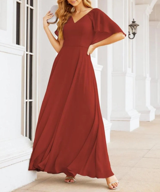 Numbersea Bridesmaid Dresses for Wedding Formal Evening Party Prom Gown with