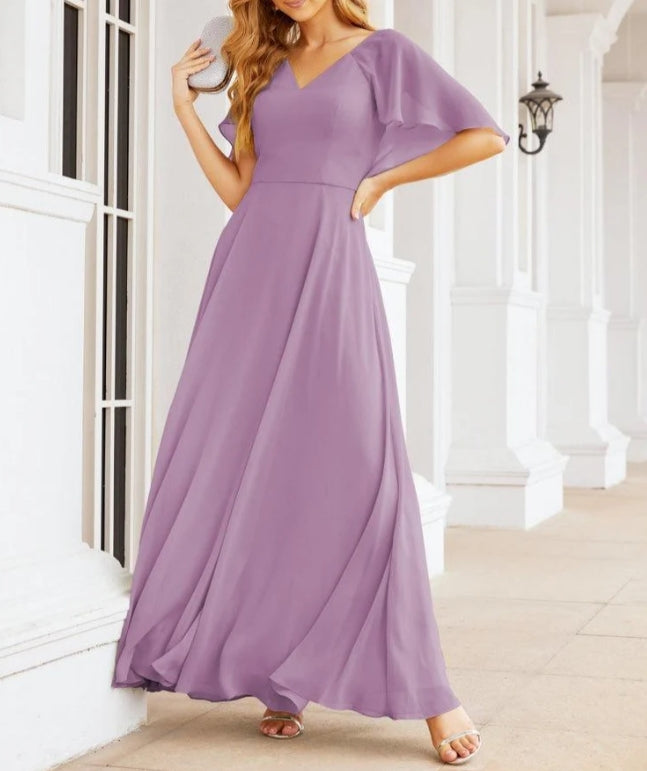 Numbersea Bridesmaid Dresses for Wedding Formal Evening Party Prom Gown with