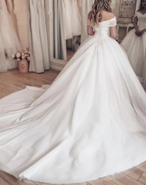 NumberSea Sexy Wedding Dresses with Lace Appliques