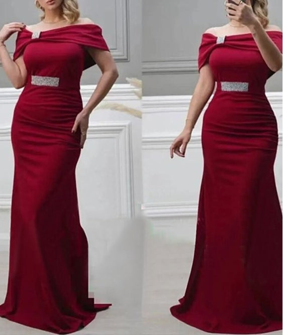 Off Shoulder Dress For Women Summer Robe Prom Long Dresses