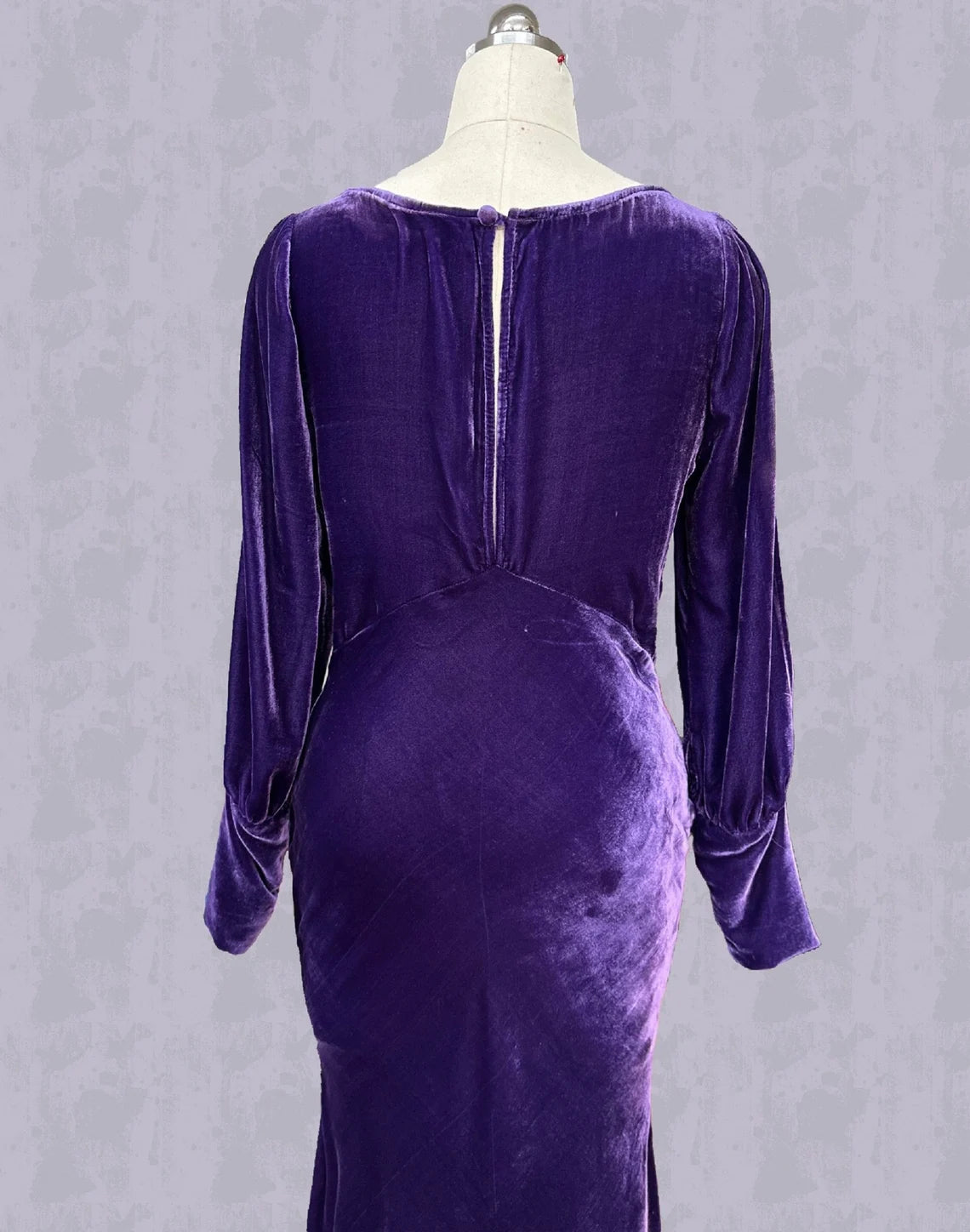 Silk Velvet Dress  Luxurious Silk Velvet Prom Dress with Sleeves Gift for her Long Dress