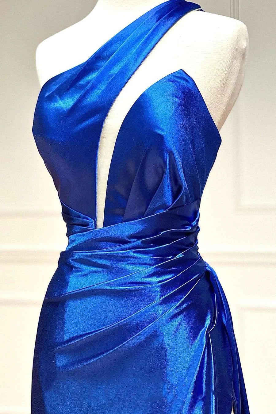 One-Shoulder Backless Long Formal Dress