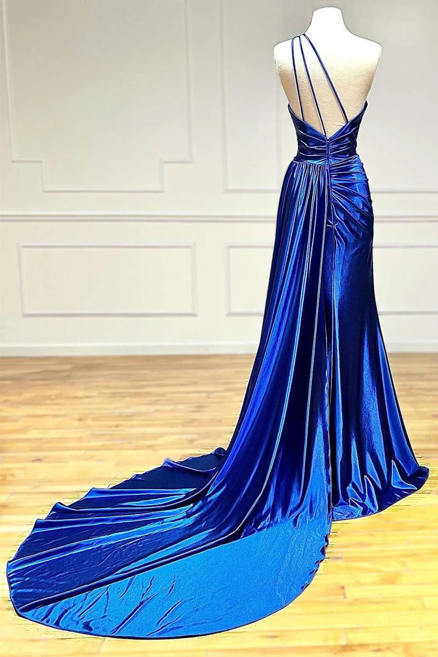 One-Shoulder Backless Long Formal Dress