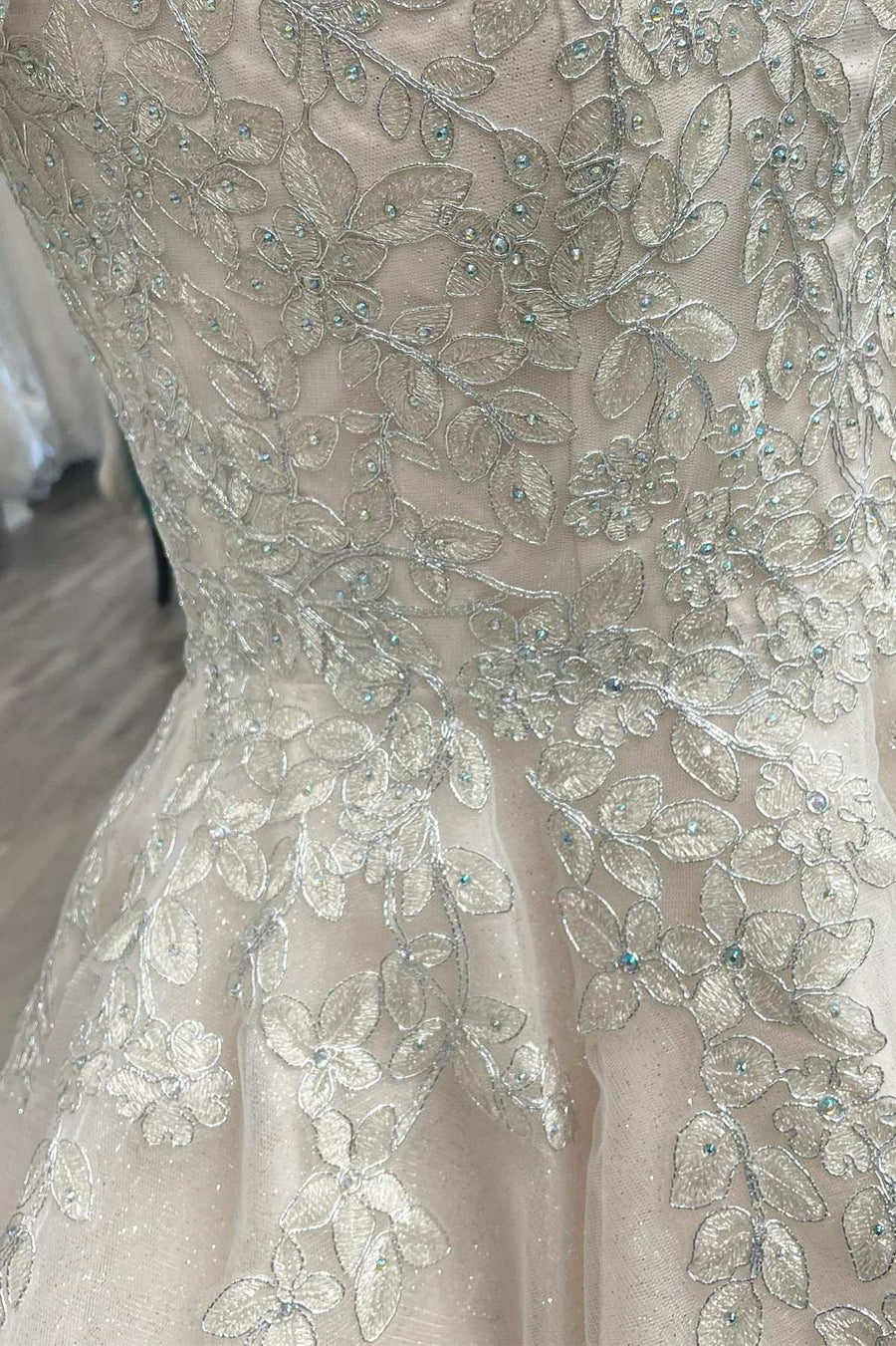 White Appliques A-Line Short Homecoming Dress