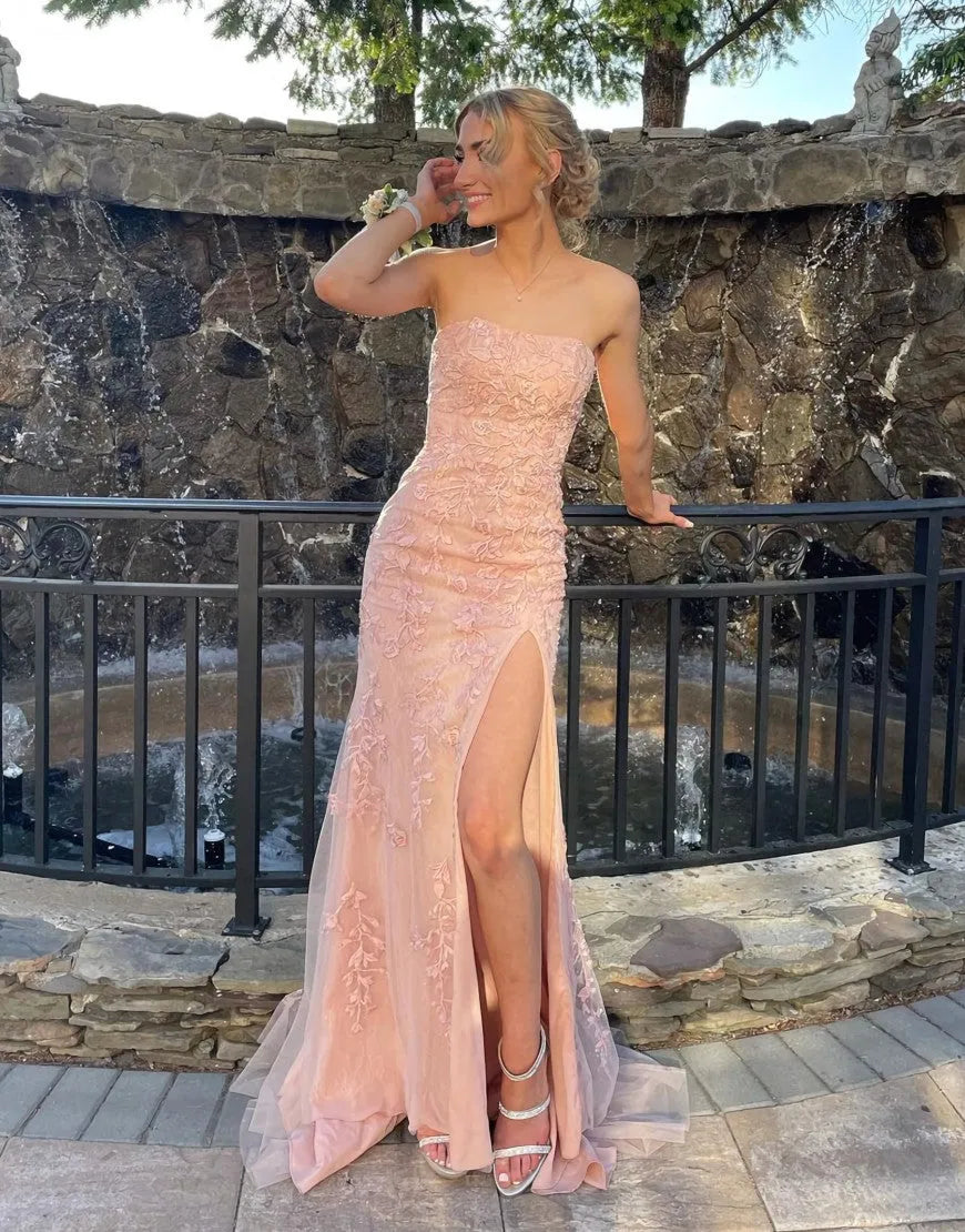 Long Mermaid Prom Dress with Slit