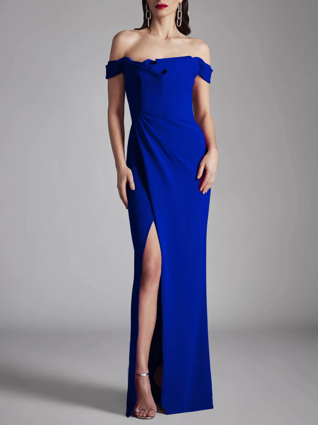 A-Line/Princess Strapless Sleeveless Floor-Length Evening Dress With Ruffles