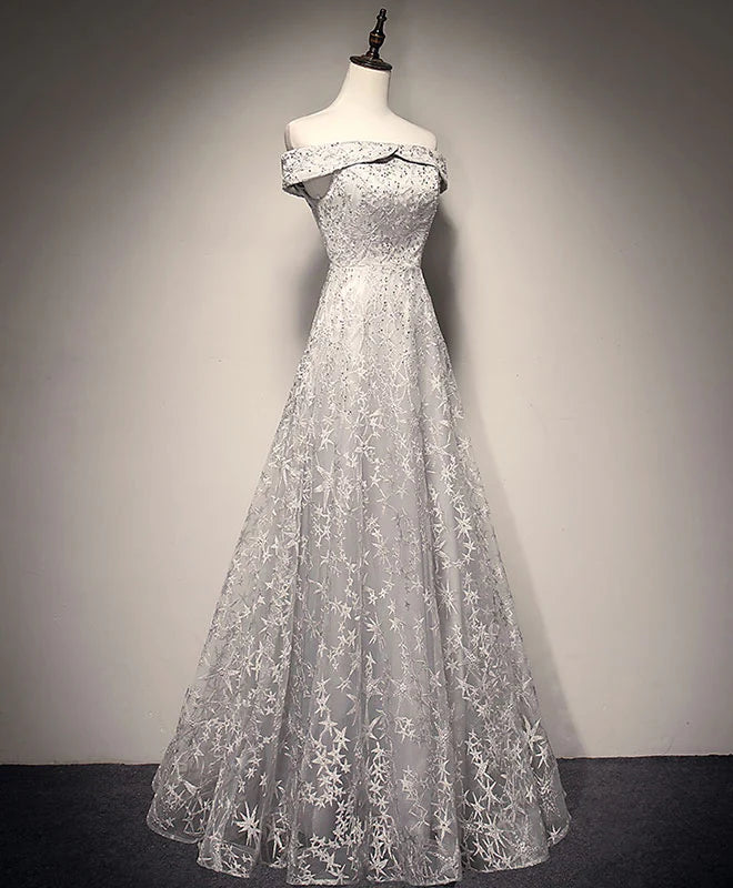 Tulle Lace Long Prom Dress Formal Dress