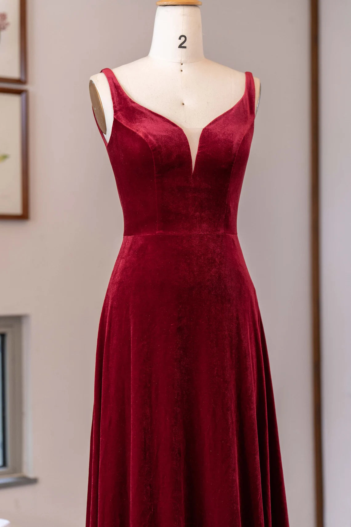 Velvet Dress Prom Dress Free Custom Sizing  Long Maxi Formal Gown