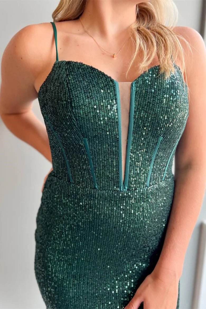 Sequin Scoop Neck Lace-Up Short Party Dress