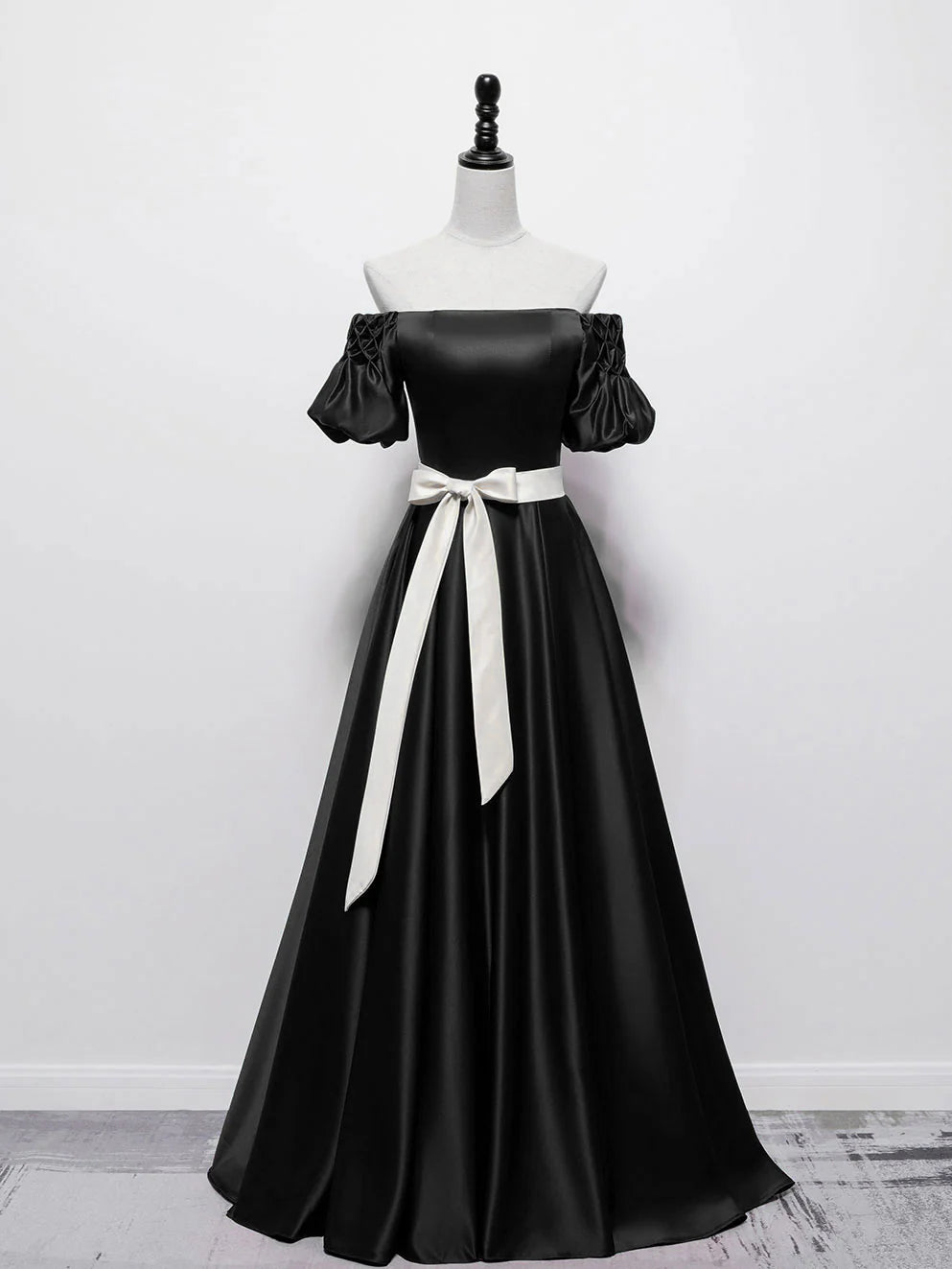 Burgundy Satin Long Prom Dress Burgundy Bridesmaid Dress