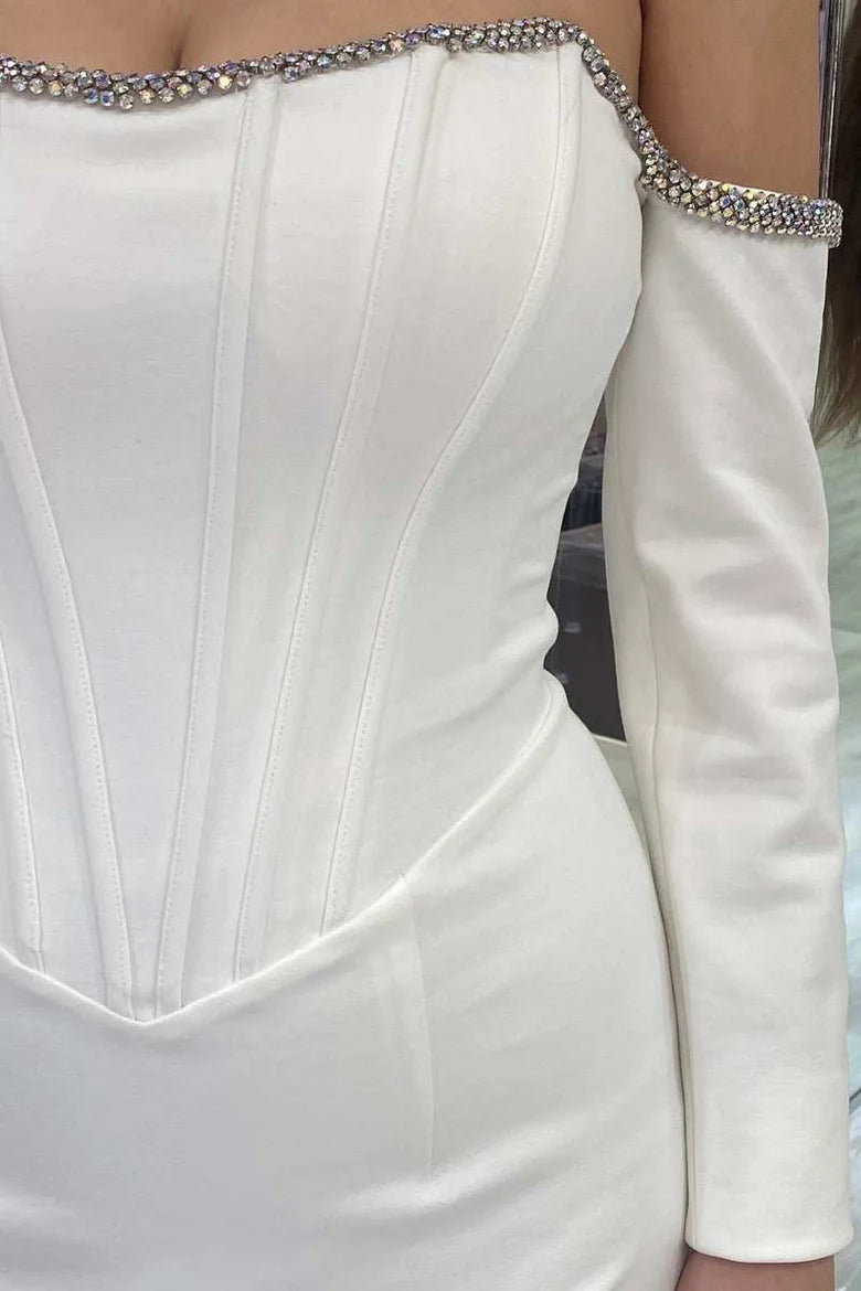 Velvet Off-the-Shoulder Mermaid Pageant Dress