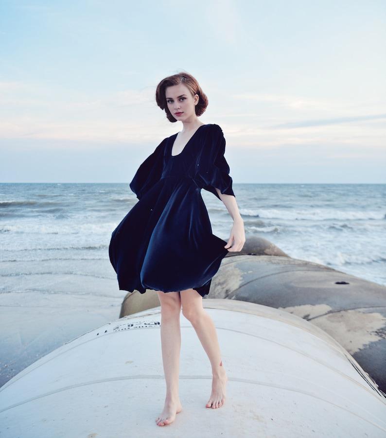 Velvet Gown Women  Bridesmaids Velvet Dress  Short Velvet Dress