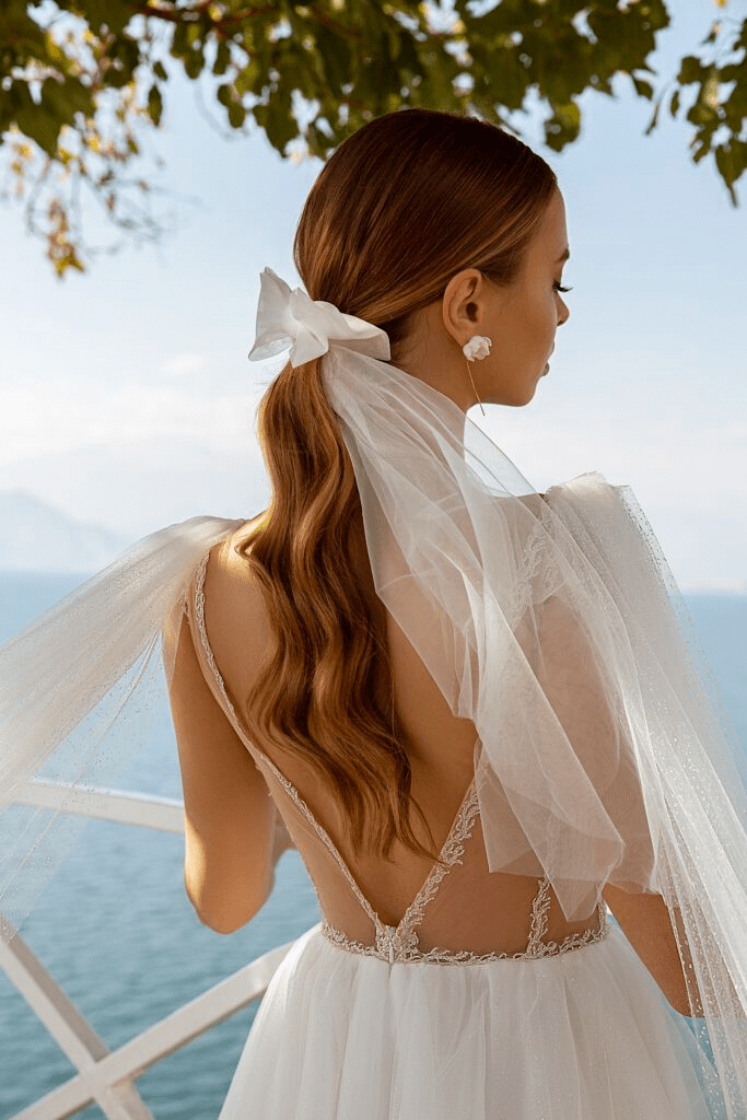 Open Back Wedding Dress  Aline Ball Gown Wedding Dress Sleeveless Ball Gown Wedding Dress with Deep V-Neck