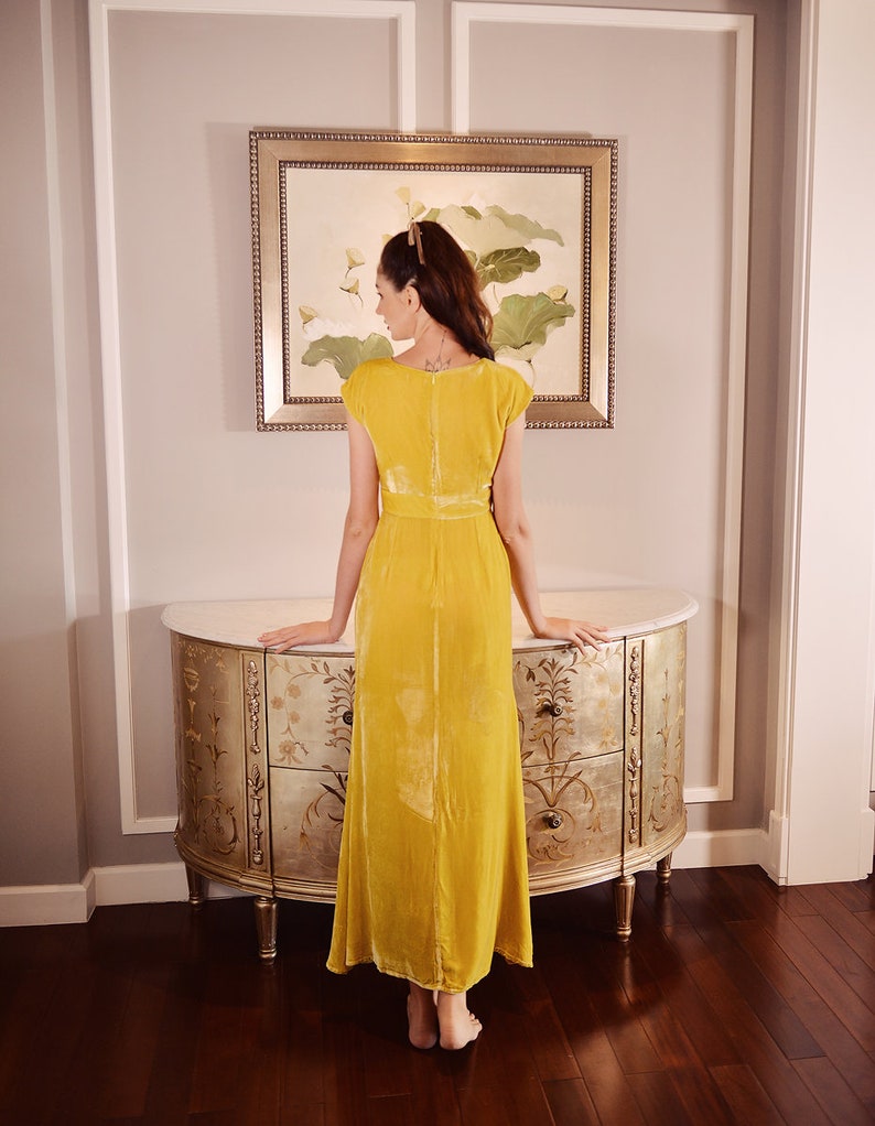 Velvet Prom Dress Maxi  Wedding Guest Dress  Full Length Velvet Dress