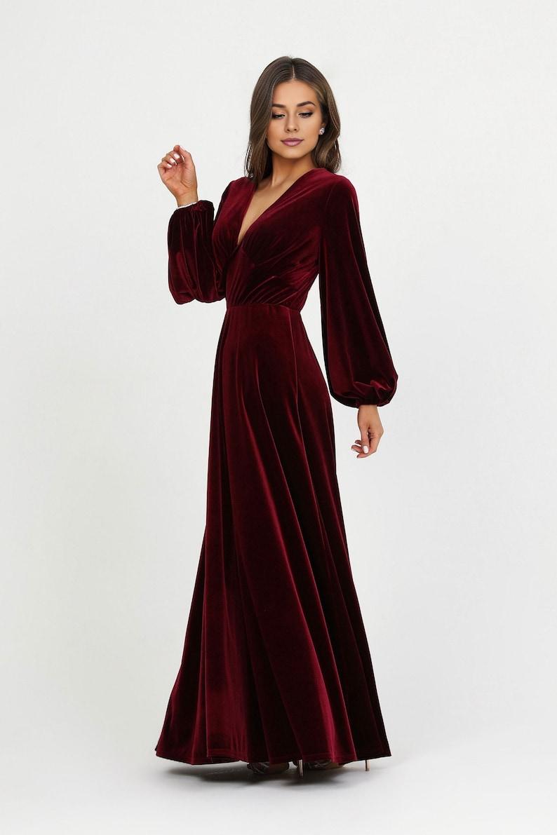 Velvet wrap dress Velvet dress long Velvet prom dress purple Velvet dress for women Velvet party dress Velvet formal dress