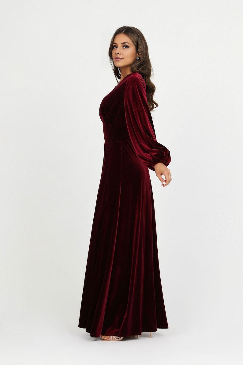 Velvet wrap dress Velvet dress long Velvet prom dress purple Velvet dress for women Velvet party dress Velvet formal dress