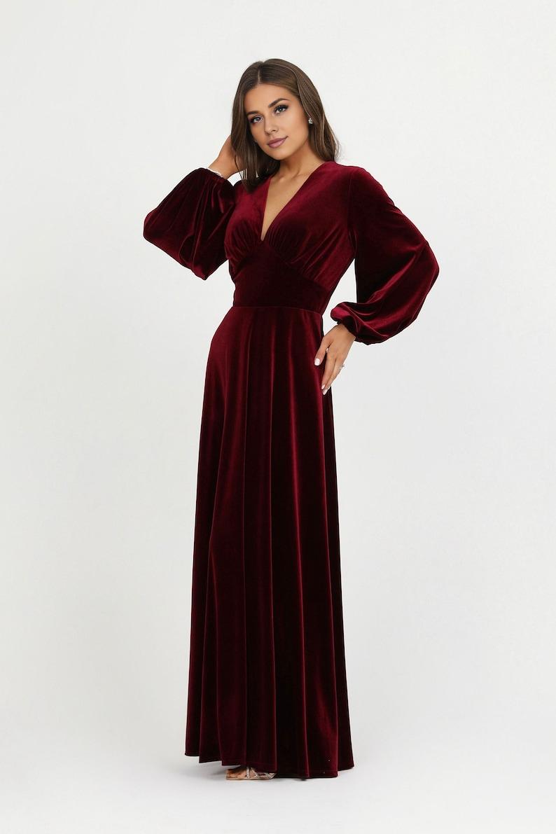 Velvet wrap dress Velvet dress long Velvet prom dress purple Velvet dress for women Velvet party dress Velvet formal dress