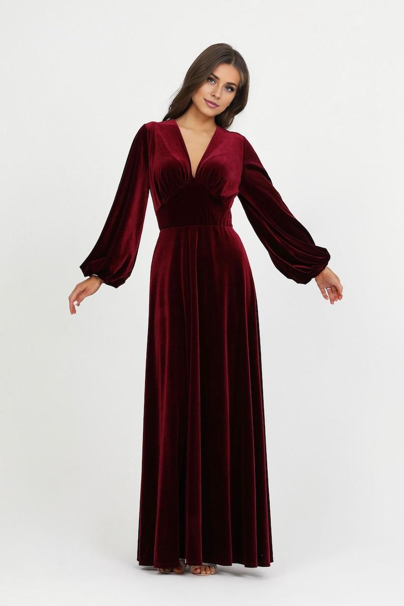 Velvet wrap dress Velvet dress long Velvet prom dress purple Velvet dress for women Velvet party dress Velvet formal dress